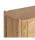Aparador boho de madera maciza de mango natural con estante trenzado 3
