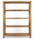 Estantería XL de madera maciza de teca reciclada en estilo colonial 1