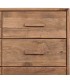 Cómoda pequeña de madera de pino en nogal claro de estilo boho 3