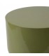 Mesita auxiliar redonda de madera lacada en verde brillante  3