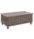 Mesa de centro arcón de madera de teca reciclada de estilo colonial