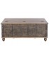Mesa de centro arcón de madera de teca reciclada de estilo colonial 1