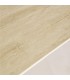 Mesa de comedor rectangular grande tapa de piedra efecto travertino 2