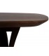 Mesa de centro de madera de acacia nogal oscuro estilo contemporáneo 1