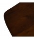 Mesa de centro de madera de acacia nogal oscuro estilo contemporáneo 2