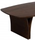 Mesa de centro de madera de acacia nogal oscuro estilo contemporáneo