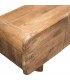 Mueble de TV de mango natural con diseño curvado estilo boho 4