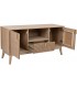 Mueble de TV madera natural acanalada estilo art déco 2