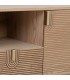 Mueble de TV madera natural acanalada estilo art déco 4