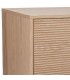 Mueble de TV madera natural acanalada estilo art déco 6