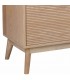 Mueble de TV madera natural acanalada estilo art déco 7
