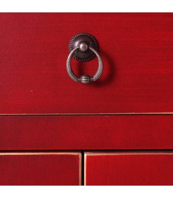 MESITA 2 PUERTAS Y 1 CAJÓN ROJO