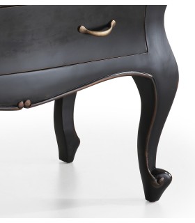 Cómoda Negra 4 Cajones Classic