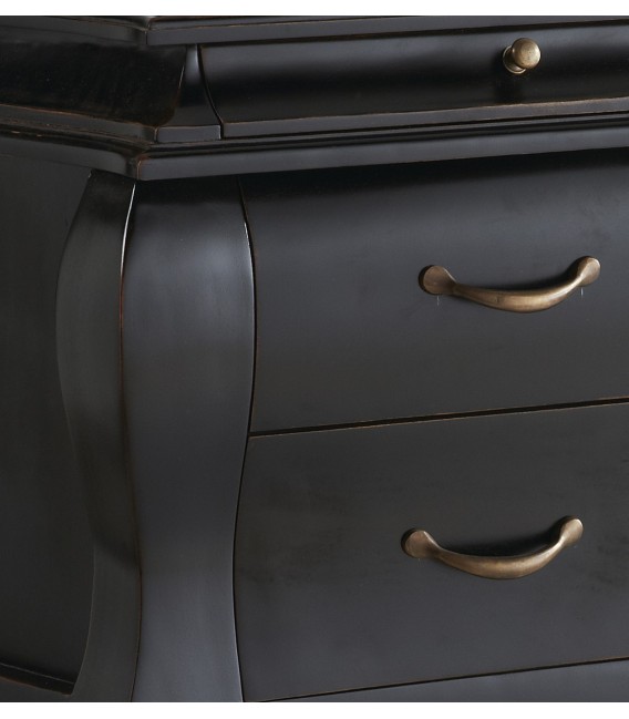 Cómoda Negra 4 Cajones Classic