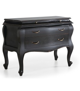 Cómoda Negra 4 Cajones Classic