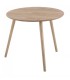 MESA AUXILIAR MDF REDONDA ROBLE