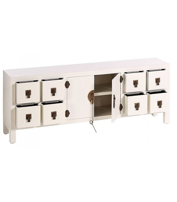 MUEBLE 8 CAJONES BLANCO 