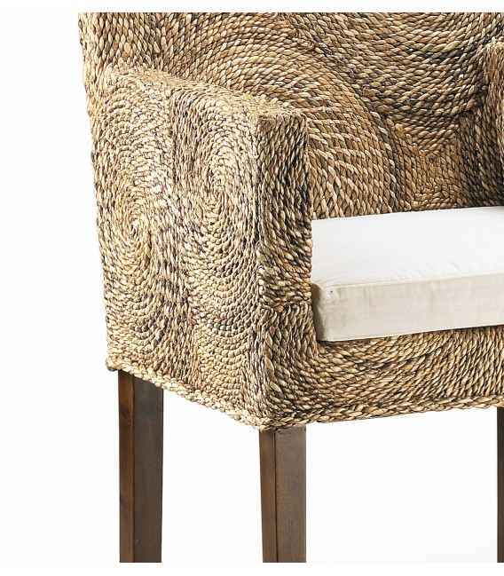 Sillón Banana Circulos con cojin Rattan MOYCOR