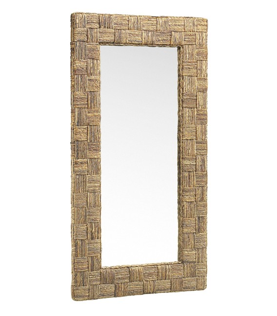 ESPEJO VESTIDOR RATTÁN CUERDA MOYCOR