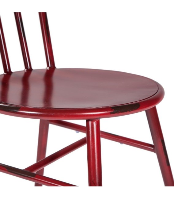 SILLA METAL WEST ROJA