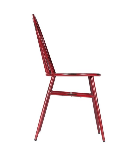 SILLA METAL WEST ROJA