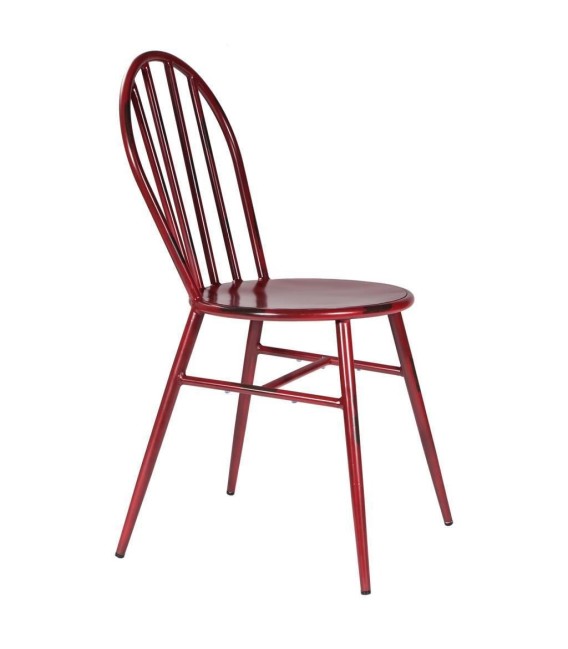 SILLA METAL WEST ROJA