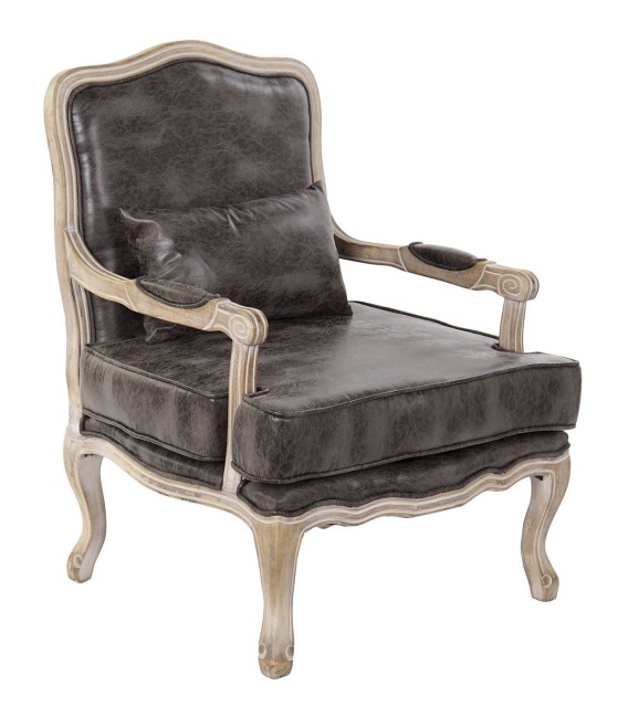 SILLÓN RUBBERWOOD DESGASTADO