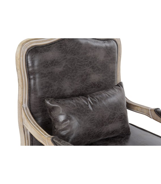 SILLÓN RUBBERWOOD DESGASTADO