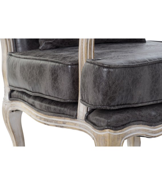 SILLÓN RUBBERWOOD DESGASTADO