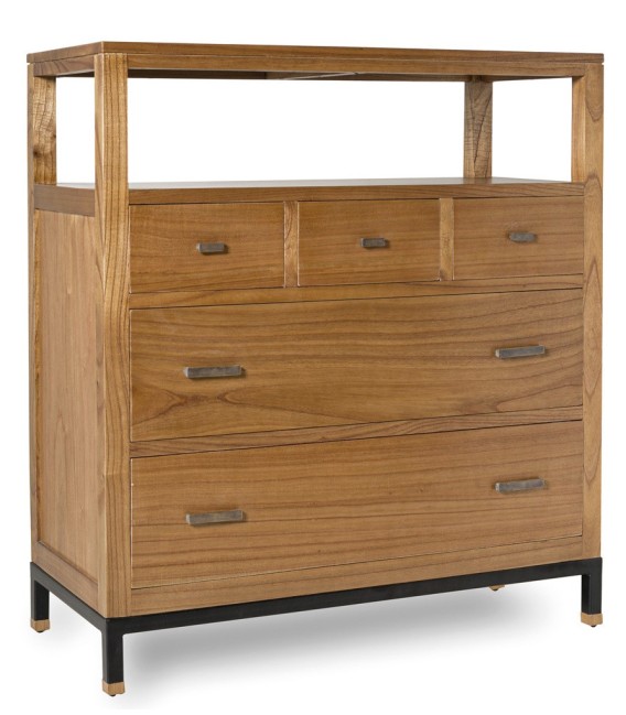 COMODA MADHU 5 CAJONES Y HUECO 