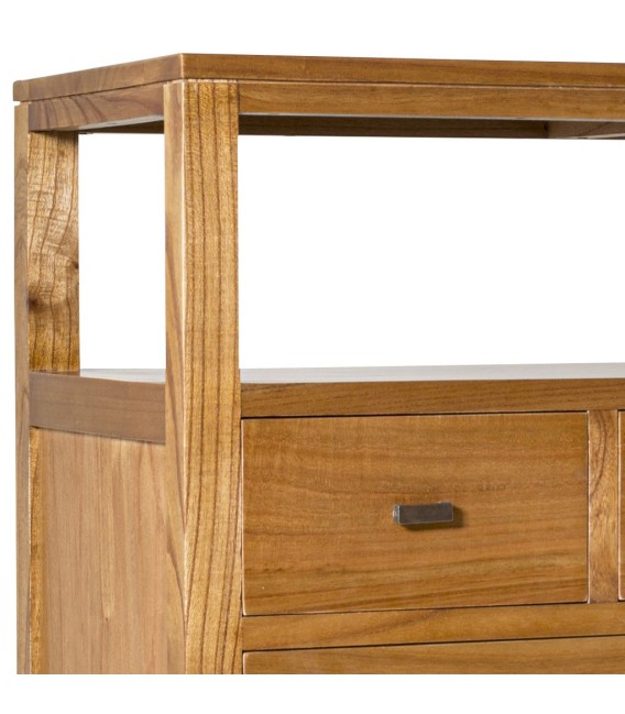 COMODA MADHU 5 CAJONES Y HUECO 