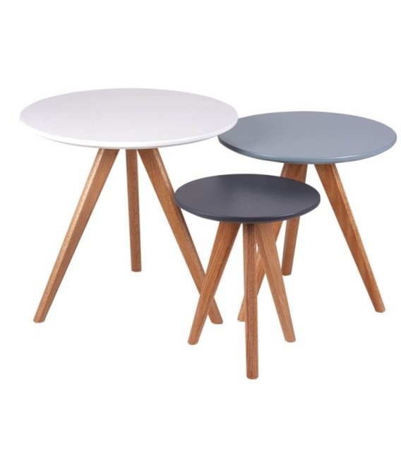 SET 3 MESAS DE CENTRO LUCIO