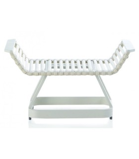 RESPOSAPIES RELAX ALUMINIO Y FIBRA SINTÉTICA BLANCA. CIRES