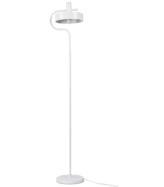 LÁMPARA DE PIE METAL BLANCA CISNE 