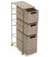 MUEBLE BAÑO 3 CESTAS BEIGE 