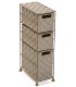 MUEBLE BAÑO 3 CESTAS BEIGE 