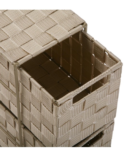 MUEBLE BAÑO 3 CESTAS BEIGE 