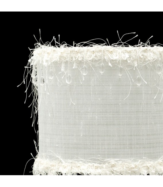 LÁMPARA DE TECHO HILOS GRANDE BLANCA