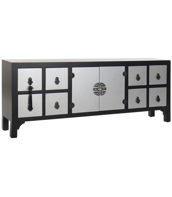 MUEBLE DE TV TOKIO PLATA Y NEGRO 
