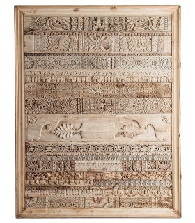 TALLA DECORATIVA TEKA Y MANGO UNIQUE 