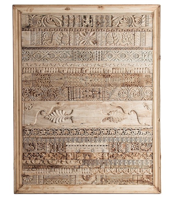 TALLA DECORATIVA TEKA Y MANGO UNIQUE 