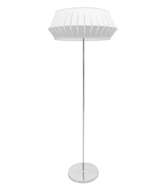 LÁMPARA DE PIE ESPIRAL BLANCA 