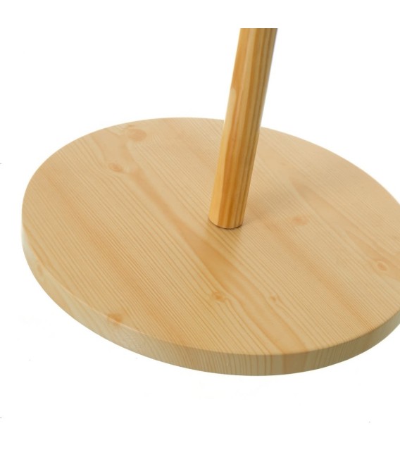 PERCHERO TUBO MADERA NATURAL