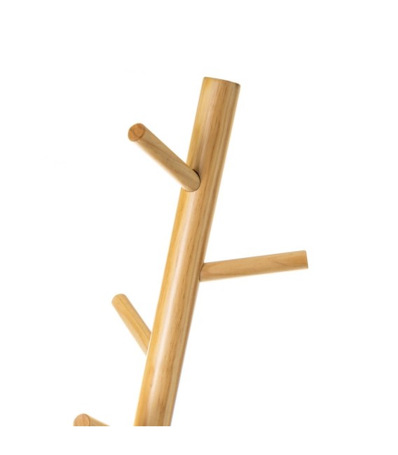 PERCHERO TUBO MADERA NATURAL