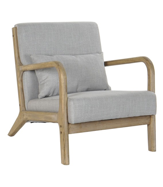 SILLÓN AUXILIAR MADERA RUNIC GRIS