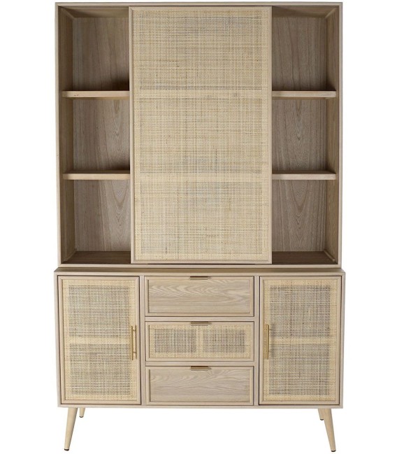 ARMARIO ALACENA MADERA Y REJILLA OLGA 