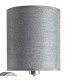 Aplique pared contemporáneo metal cromado pantalla gris