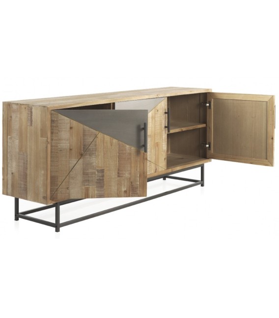 APARADOR MADERA Y METAL DORIAN 