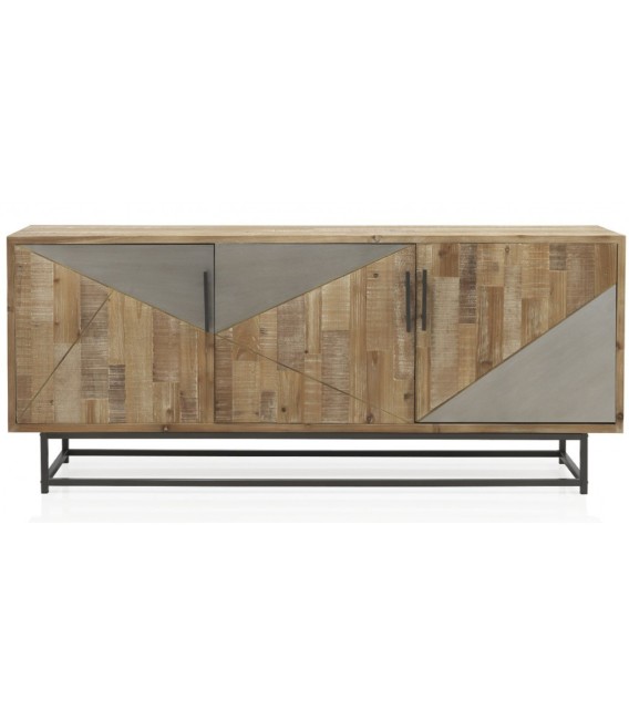 APARADOR MADERA Y METAL DORIAN 