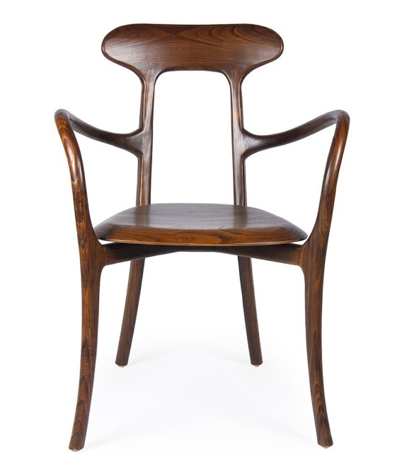 Sillón de comedor muy original de estilo colonial